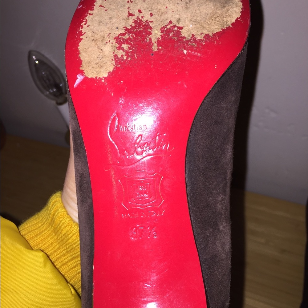 ❤️SOLD❤️Christian Louboutin Suede Zip up Boots - Picture 7 of 10